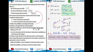 07  Probabilités Conditionnelle Correction Exercice Bac Math  Science  Technique  Info  Eco [upl. by Rosalynd953]