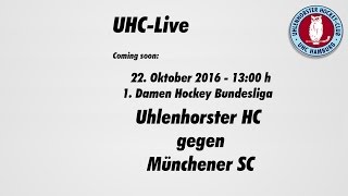 UHCLive  1 Damen Hockey Bundesliga  Uhlenhorster HC gegen Münchener SC  2210 1300 h [upl. by Ripleigh]