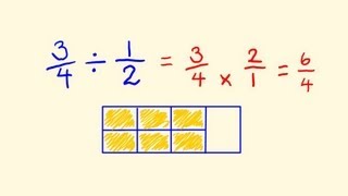 Fractions Division  fast math lesson [upl. by Hainahpez]