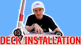 HOW TO PUT ON A NEW SCOOTER DECK [upl. by Mulloy]