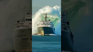 Will It Survive Cruise Ship vs Giant Wave 🌊🚢 CruiseShip scaryocean giantwaves [upl. by Ecydnac145]