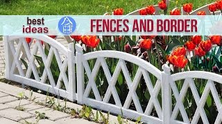 💗 Beautiful Garden Ideas  Decorative Fences and Border for Flower Beds  Landscaping [upl. by Lozar362]