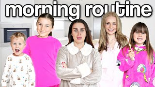 Our Family’s CRAZY New Morning Routine 4 Kids  Family Fizz [upl. by Jeramey]