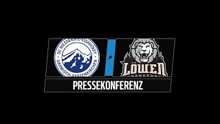 Pressekonferenz 8 Spieltag  SC Riessersee vs Löwen Frankfurt [upl. by Witt]