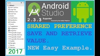 Android shared preference simple example  Android studio 233 NEW [upl. by Hnah]