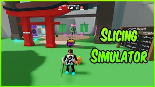 Becoming Max Level Slicer in Slicing Simulator Roblox [upl. by Gottuard]