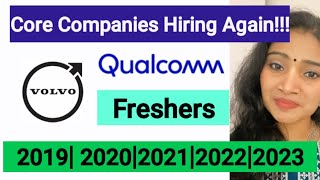 Core Companies Hiring Freshers Qualcomm Hiring again No Experience Needed Jobs 2023 [upl. by Neeron217]