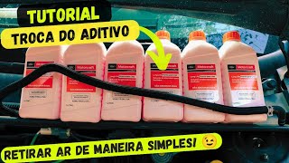 Como trocar o aditivo do Fiesta Rocam e remover todo o Ar do Sistema Tutorial COMPLETO [upl. by Eirol]