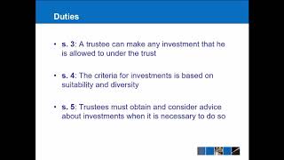 Equity amp Trusts  Powers and Duties of Trustees [upl. by Giovanna9]