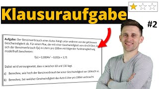 Quadratische Funktionen  Originalklausur  Klausuraufgabe  Einfach 2 [upl. by Bettye]