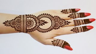 Stylish Easy Mehndi designs for Backhand Simple Mehandi design Mehndi designMehandiHennaMehndi [upl. by Ruddy]