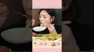 Asmr Eating Relaxing Sounds NOODLES DUMPLING KIMCHI and more asmr shorts eating [upl. by Aikkin26]