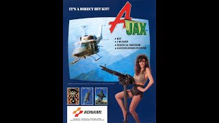 AJax Arcade  Konami  1987 Mame Batocera 38 Beta [upl. by Rahal946]