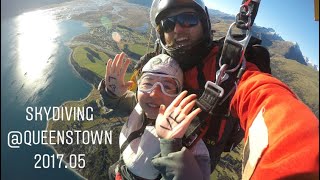 뉴질랜드 퀸즈타운 글래노키 스카이다이빙  New Zealand Queenstown Glenorchy Skydiving 20170506 [upl. by Zoila88]