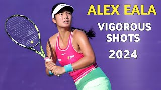 Alex Eala Vigorous Tennis Shots  Latest Wta Match Highlights Today  Tennis 2024 [upl. by Anilesor]