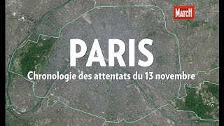 Chronologie des attaques du vendredi 13 novembre à Paris [upl. by Buford]