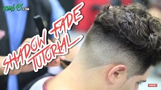 Shadow Fade Barber Tutorial with Long Messy Top [upl. by Oicnaneb]