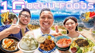 10 BEST Foods You MUST TRY When Visiting Oahu Hawaii Ft AmandaFelixEats [upl. by Worden]