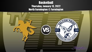 Basketball  North Farmington v Farmington  January 13 2022 [upl. by Olathe]