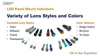 Dialights Extensive Line of LED Panel Mount Indicators [upl. by Rohpotsirhc430]