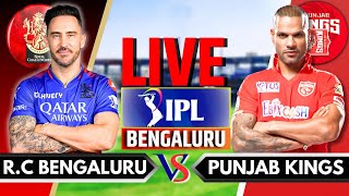 IPL 2024 Live RCB vs PBKS Live Match  IPL Live Score amp Commentary  Bangalore vs Punjab Live Match [upl. by Perkin]