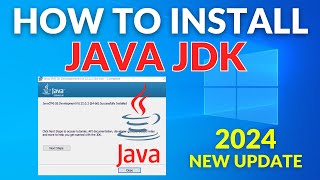 How to install Java JDK 22 on Windows 10  2024 Update [upl. by Weisbrodt]