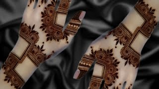 Square Mehndi Designs For Back Hand ll Easy Arabic Mehndi Design For Front Handll New stylish Mehndi [upl. by Radloff]