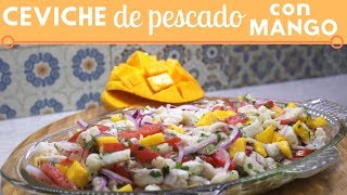 Ceviche de pescado con mango  Cocina de Addy [upl. by Selim]