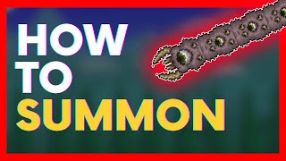 How To Summon The EATER OF WORLDS In Terraria [upl. by Atilek]