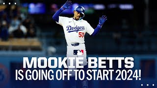 Mookie Betts has been off to an AMAZING start early season highlights [upl. by Ssilb989]