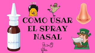 COMO USAR EL SPRAY NASAL [upl. by Nairad]