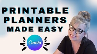 How To Make Printable Planner Pages In Canva [upl. by Kurtzman]