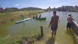 Paddleboards and kyaks at Mervent in Pays de la Loire 25 [upl. by Newkirk689]