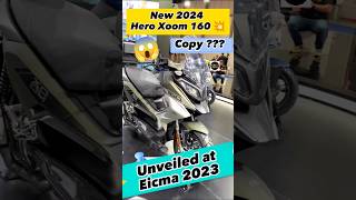 Unveiling the New 2024 Hero Xoom 160 Scooter 😍💥 eicma2023 heroxoom160 heroxoom [upl. by Nerot900]