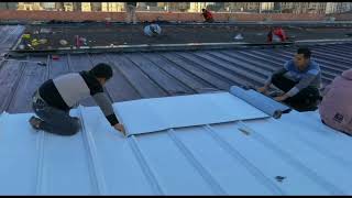 How to use butyl tape on metal roofs [upl. by Romilly693]