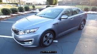 2012 Kia Optima Hybrid Premium Start Up Exhaust Test Drive and In Depth Review [upl. by Desirae]