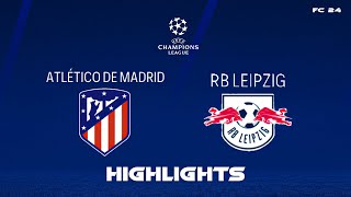 Atletico Madrid vs RB Leipzig  HIGHLIGHTS  Champions League [upl. by Illek986]