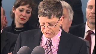 Bill Gates Harvard Commencement Address 2007 [upl. by Ruhtracm]