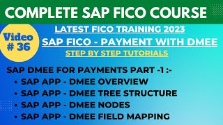 SAP FICO Class  37  DMEE Tree Creation  Configuration of DMEE in Automatic Payment Program [upl. by Procora900]