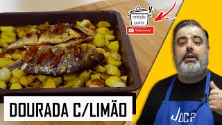 FÁCIL Como fazer Dourada com Limão e Batatas no forno [upl. by Cardinal807]