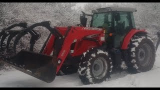 Feeding cows with the MF 6615 [upl. by Burrus938]