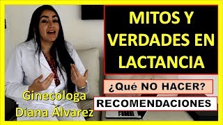 LACTANCIA MITOS Y RECOMENDACIONES POR GINECOLOGA DIANA ALVAREZ [upl. by Einre]