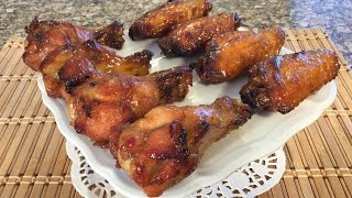 How To Make Teriyaki Chicken Wings Easy Party Appetizers Finger Food RecipesAsian Cuisine [upl. by Jacobson]