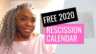 FREE 2020 Rescission Calendar [upl. by Ynwat97]