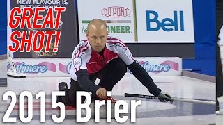 Pat Simmons  Draw to the Button to Win 2015 Tim Hortons Brier [upl. by Gallagher]