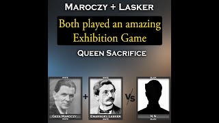 Both Greats played brilliantly  Maroczy  Lasker vs NN 1900 [upl. by Paradies247]