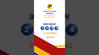 PCSO Lotto Results August 19 2024 lottoresulttoday lottoresult PCSO pcsolottoresults swertres [upl. by Annehsat489]