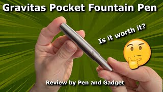 Gravitas Pocket Fountain Pen  Stainless Steel  Review  New Pen Day Pen and Gadget [upl. by Ahsaeym]