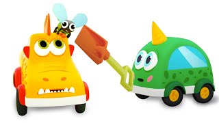 Canciones infantiles con MOCAS  coches de juguete Dibujos animados para niños Shoo Fly en Español [upl. by Mcgray44]