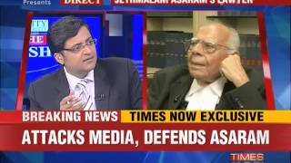 The Newshour Debate Defends Asaram attacks media [upl. by Ardnikat]